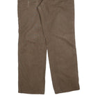 BERNE Mens Cotton Blend Brown Relaxed Straight Leg Trousers W34 L32 Workwear
