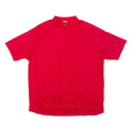 Cycling Mens Jersey Red 1/4 Zip 3XL