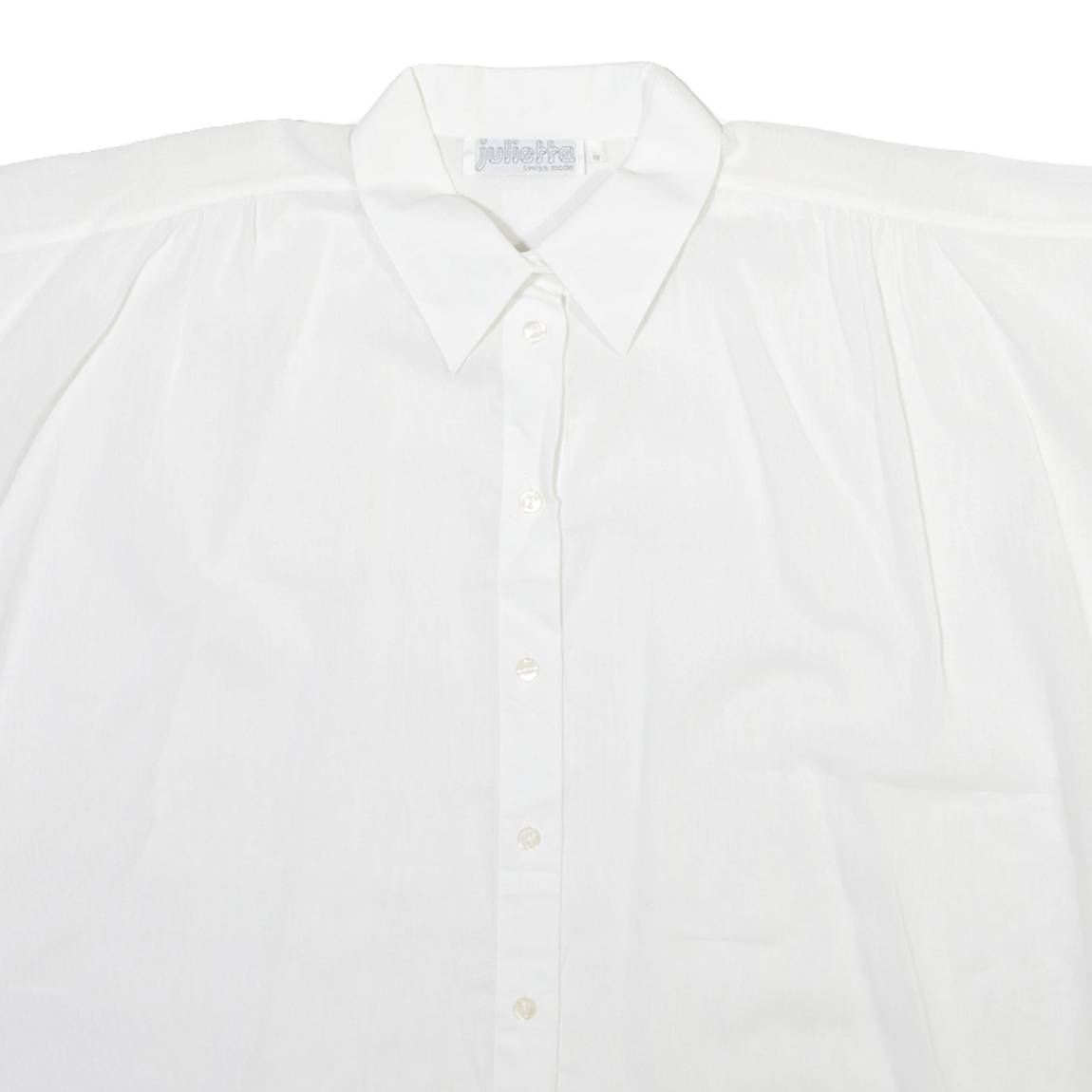 JULIETTA Womens Shirt White Collared Sleeveless M