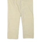 CALVIN KLEIN Womens Cotton Blend Beige Regular Fit Straight Leg Trousers W28 L26