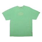 BALTIN Mens Green Graphic T-Shirt L Short Sleeve Crew Neck Casual Cotton Blend