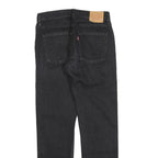 LEVI'S 501CT Womens Jeans Black Classic Straight Denim Raw W28 L29