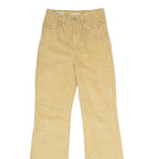 LEVI'S Ribcage Womens Corduroy Trousers Beige Regular Bootcut W24 L31