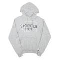 CHAMPION Mens Grey Sasquatch State Pullover Hoodie S Cotton Blend Comfort