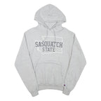 CHAMPION Mens Grey Sasquatch State Pullover Hoodie S Cotton Blend Comfort
