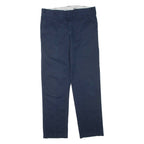 DICKIES Mens Trousers Blue Slim Tapered W30 L30