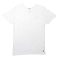 DIESEL Mens White Slogan T-Shirt S Short Sleeve Crew Neck Cotton Blend Casual