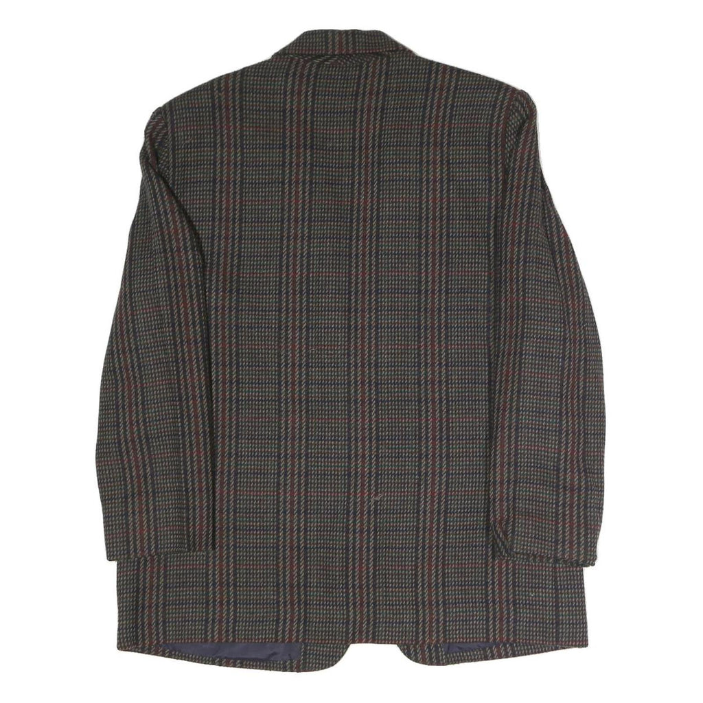 SAG HARBOUR Womens Brown Check Tailored Blazer Jacket UK 14 Polyester Blend