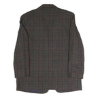 SAG HARBOUR Womens Brown Check Tailored Blazer Jacket UK 14 Polyester Blend