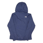 THE NORTH FACE Womens Blue Outdoor Jacket S Polyester Blend Plain Zip Hooded