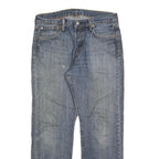 LEVI'S 501 Mens Jeans Blue Regular Straight Denim Medium W33 L30 Classic Button