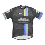 LOUIS GARNEAU Mens Black & Blue Graphic T-Shirt L Short Sleeve Crew Neck