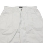 LEE Mens Shorts White Casual M W28 Lightweight Cotton Blend Relaxed Fit