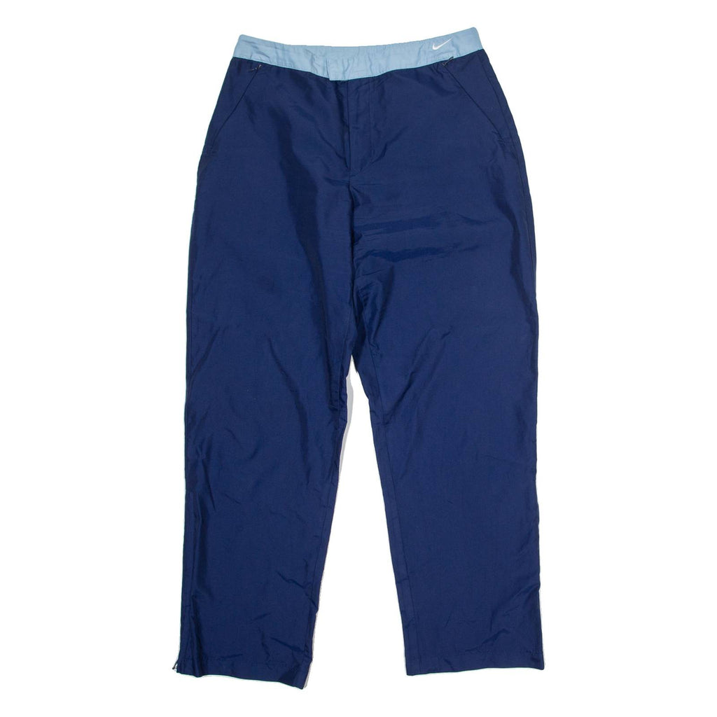 NIKE Womens Track Pants Blue Straight L W32 L32