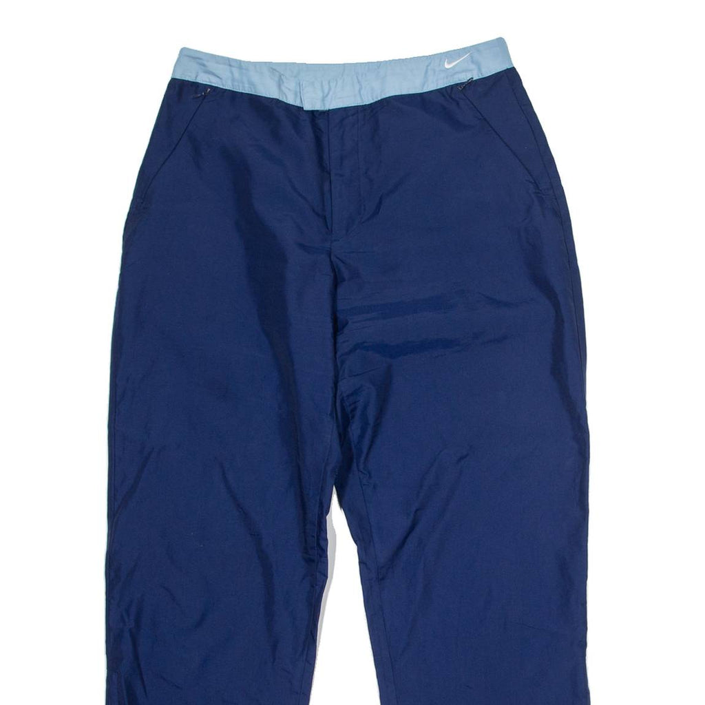 NIKE Womens Track Pants Blue Straight L W32 L32