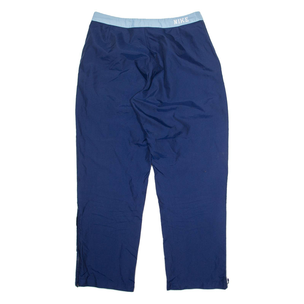 NIKE Womens Track Pants Blue Straight L W32 L32