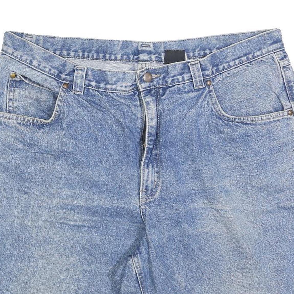 Mens Denim Blue Shorts XL W38 Classic Fit Cotton Blend Casual Summer Wear