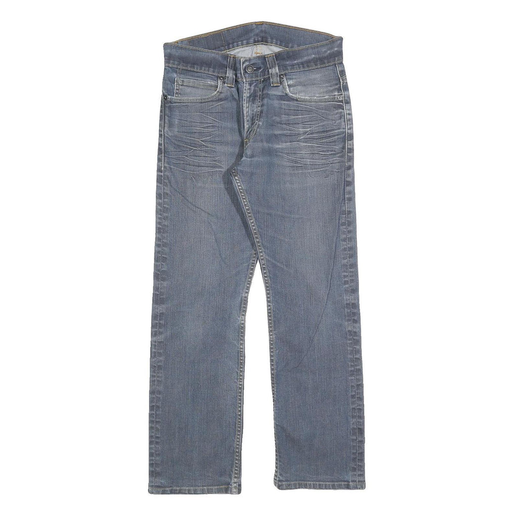 LEVI'S 506 Mens Jeans Blue Regular Straight Denim Medium W31 L27 Zip Cotton