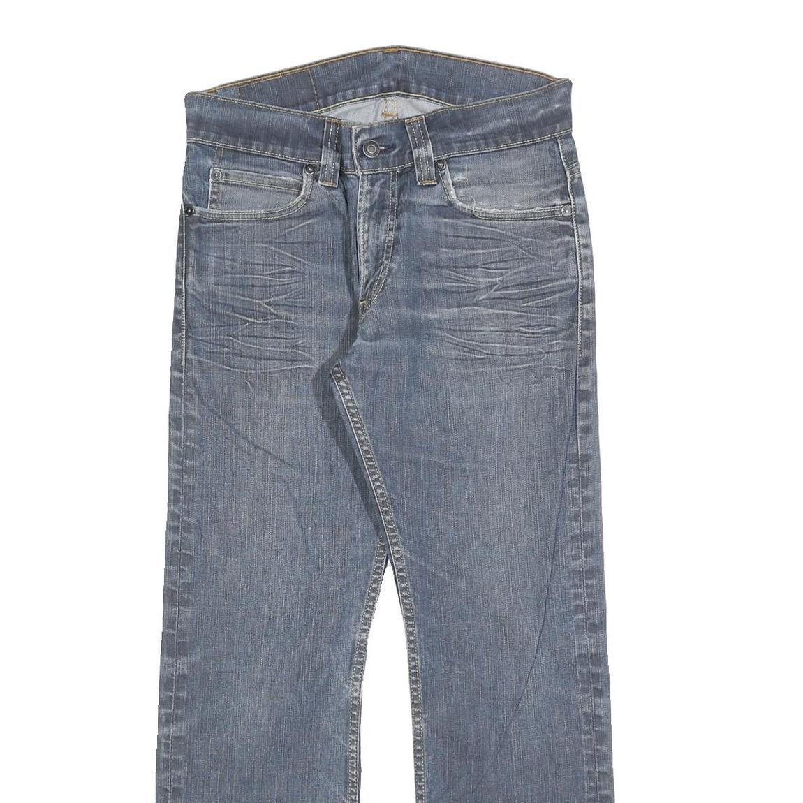 LEVI'S 506 Mens Jeans Blue Regular Straight Denim Medium W31 L27 Zip Cotton