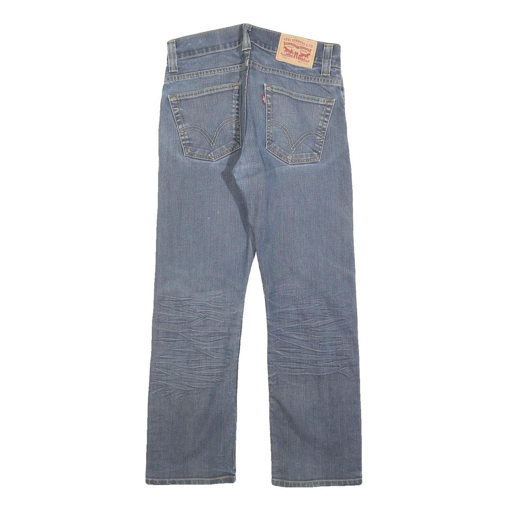 LEVI'S 506 Mens Jeans Blue Regular Straight Denim Medium W31 L27 Zip Cotton