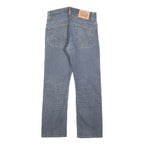 LEVI'S 506 Mens Jeans Blue Regular Straight Denim Medium W31 L27 Zip Cotton