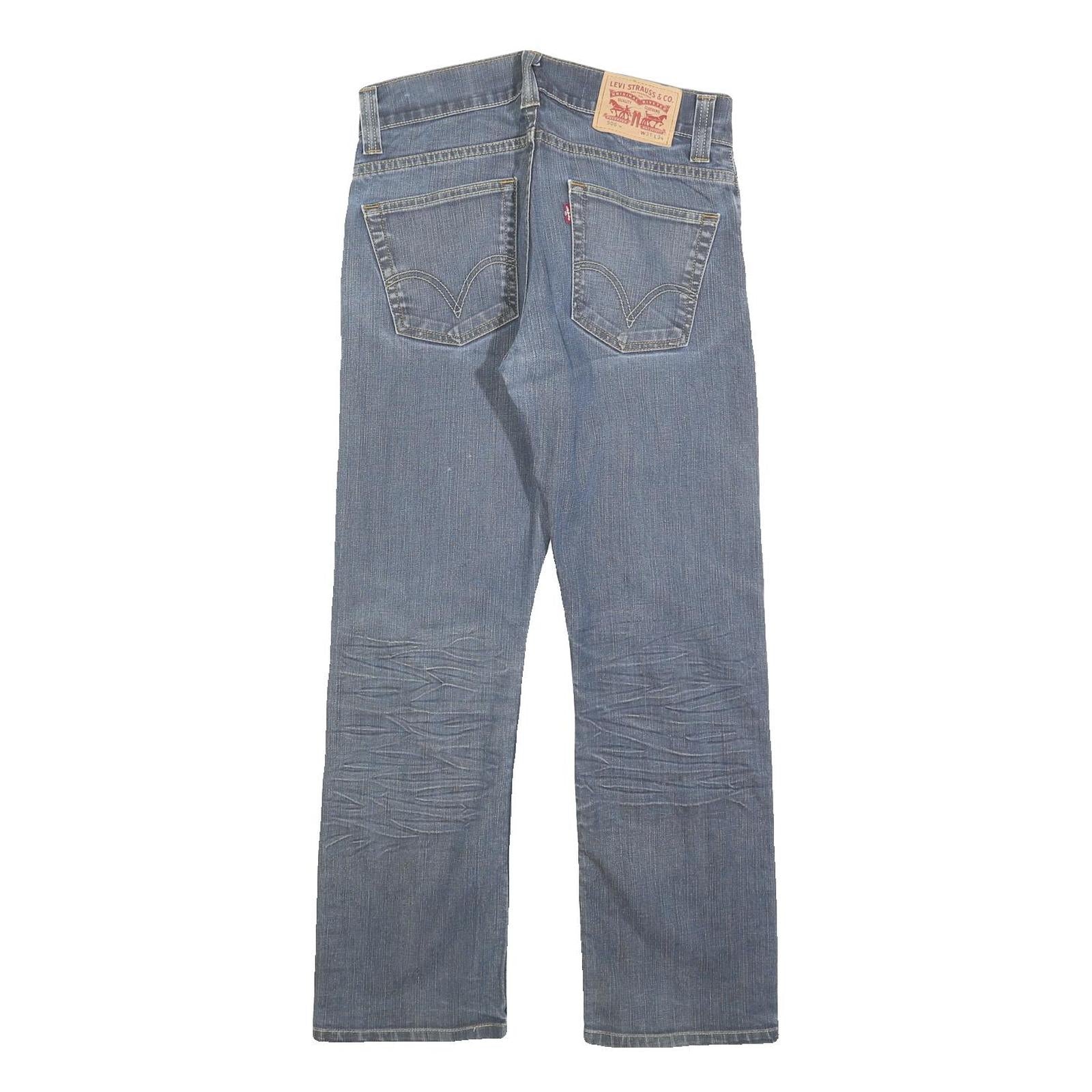 LEVI'S 506 Mens Jeans Blue Regular Straight Denim Medium W31 L27 Zip Cotton