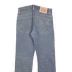 LEVI'S 506 Mens Jeans Blue Regular Straight Denim Medium W31 L27 Zip Cotton