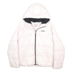 LEVI'S Girls White Jacket 14Y Polyester Puffer Hooded Zip Casual Warm Outerwear