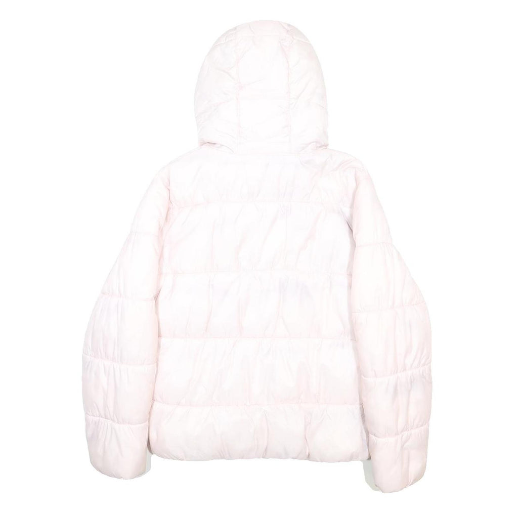 LEVI'S Girls White Jacket 14Y Polyester Puffer Hooded Zip Casual Warm Outerwear