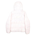 LEVI'S Girls White Jacket 14Y Polyester Puffer Hooded Zip Casual Warm Outerwear
