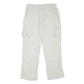 SWITCHER Mens Regular Fit White Polyester Blend Cargo Trousers W30 L29 Casual