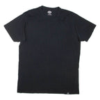 DICKIES Mens T-Shirt Black V-Neck 2XL