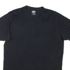 DICKIES Mens T-Shirt Black V-Neck 2XL