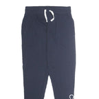 CALVIN KLEIN Mens Joggers Navy Blue Slim Tapered S W28 L29 Cotton Blend