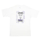 LEE Mens White Tim Allen Powers America Graphic T-Shirt L Short Sleeve Crew Neck