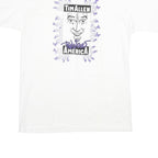 LEE Mens White Tim Allen Powers America Graphic T-Shirt L Short Sleeve Crew Neck