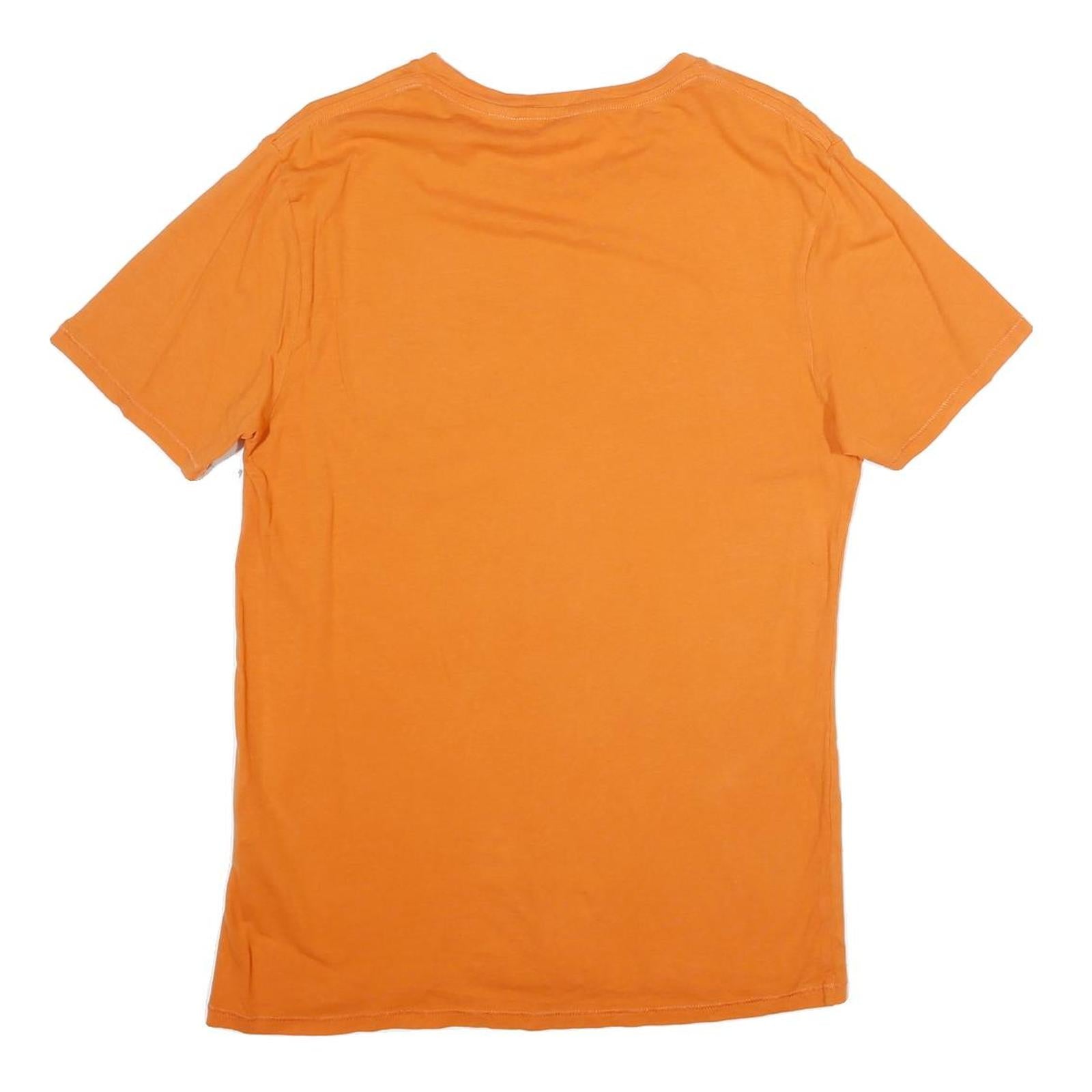 LEVI'S Mens Orange Denver Broncos Graphic T-Shirt M Short Sleeve Crew Neck