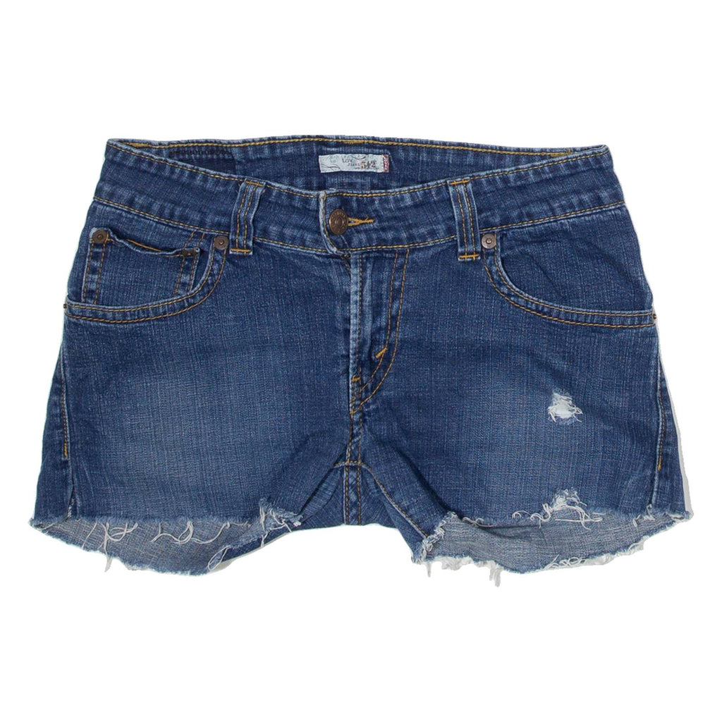 LEVI'S 542 Womens Denim Shorts Blue M W32