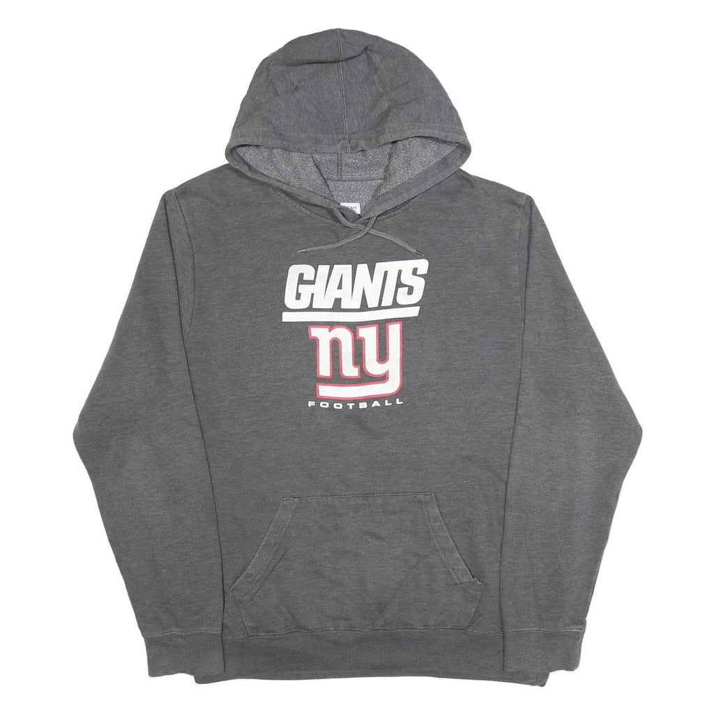 NFL Mens Grey Giants Football Hoodie XL Cotton Blend Pullover Sweatshirt