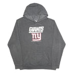 NFL Mens Grey Giants Football Hoodie XL Cotton Blend Pullover Sweatshirt