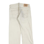 LEVI'S 505 Boys Jeans White Regular Straight Denim W29 L29 Classic Zip