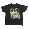 FAST AND FURIOUS Mens Black Graphic T-Shirt XL Short Sleeve Crew Neck Racing Car