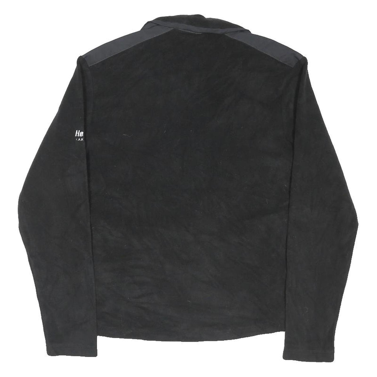 HELLY HANSEN Mens Black & Dark Grey Casual Pullover Plain Crew Neck Basic Knit S