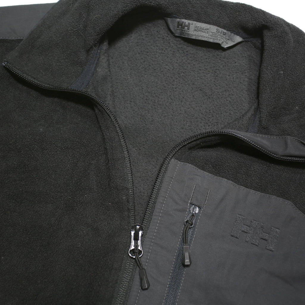 HELLY HANSEN Mens Black & Dark Grey Casual Pullover Plain Crew Neck Basic Knit S