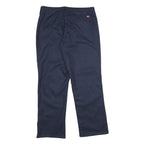 RED KAP Womens Classic Navy Blue Polyester Blend Zip Trousers W34 L34 Workwear