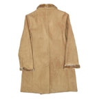 TALLA & MODA Womens Beige Classic Jacket M Polyester Blend Plain Button Closure