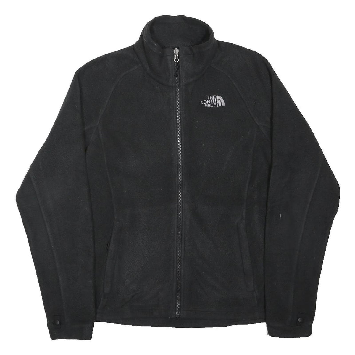 THE NORTH FACE Womens Black Jacket M Polyester Blend Zip Outdoor Casual