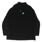 TU Mens Black & Grey Pullover Jumper 2XL Plain Crew Neck Basic Knit Polyester