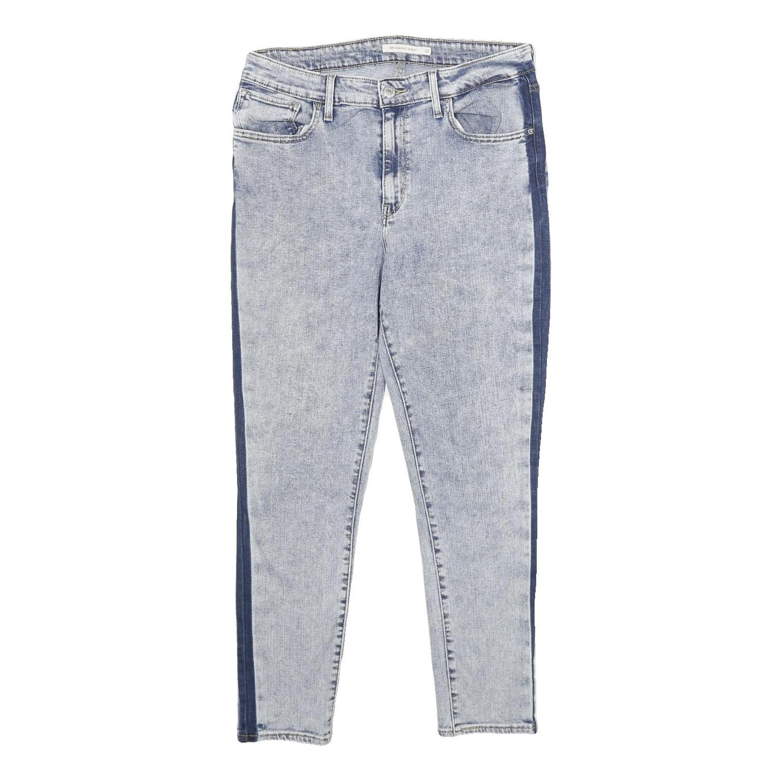 LEVI'S 721 High Rise Skinny Womens Jeans Blue Slim Skinny Denim Light W32 L28