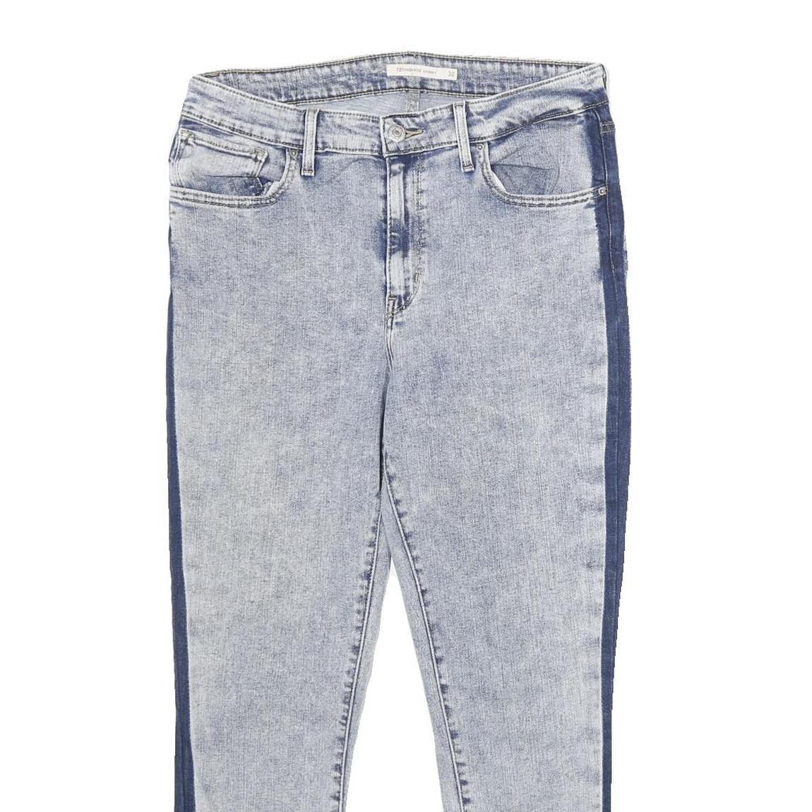 LEVI'S 721 High Rise Skinny Womens Jeans Blue Slim Skinny Denim Light W32 L28